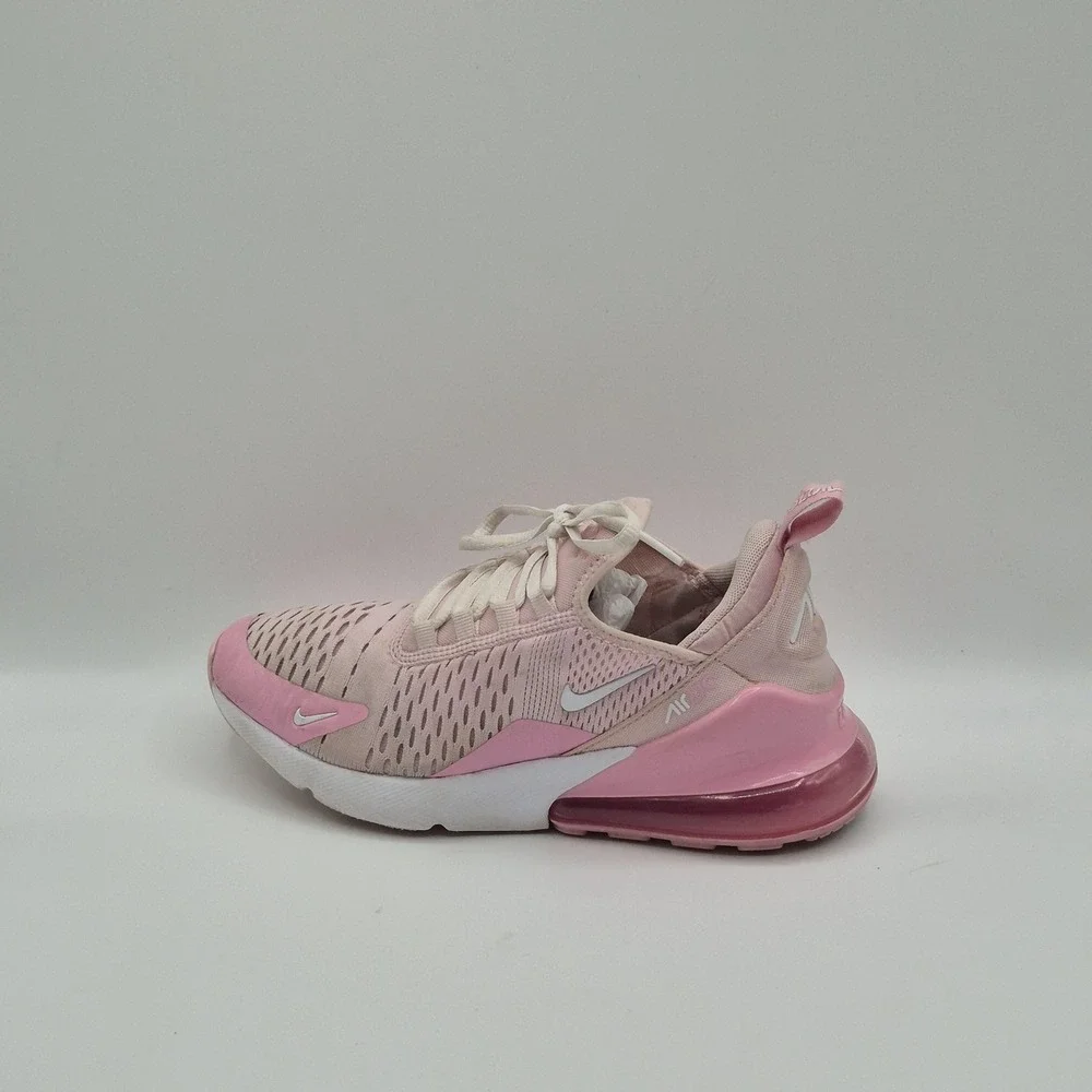 Nike Air Max 270 Shoes Youth Size 5.5Y Pink Mesh Running Sneakers CV9645-600